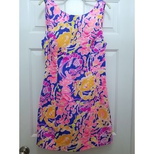 Lilly Pulitizer NWT Courtney Shift Dress Brillant BL Catch and Release size 14